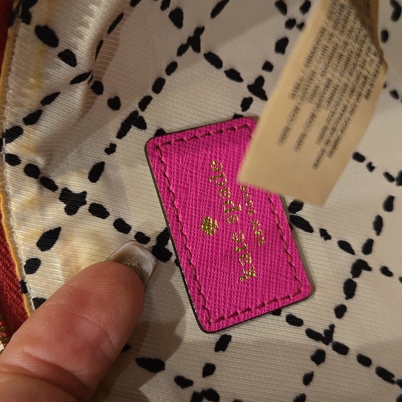 Kate Spade Hot Pink 100% Cow Leather Zipper Clutch - Picture 9 of 13